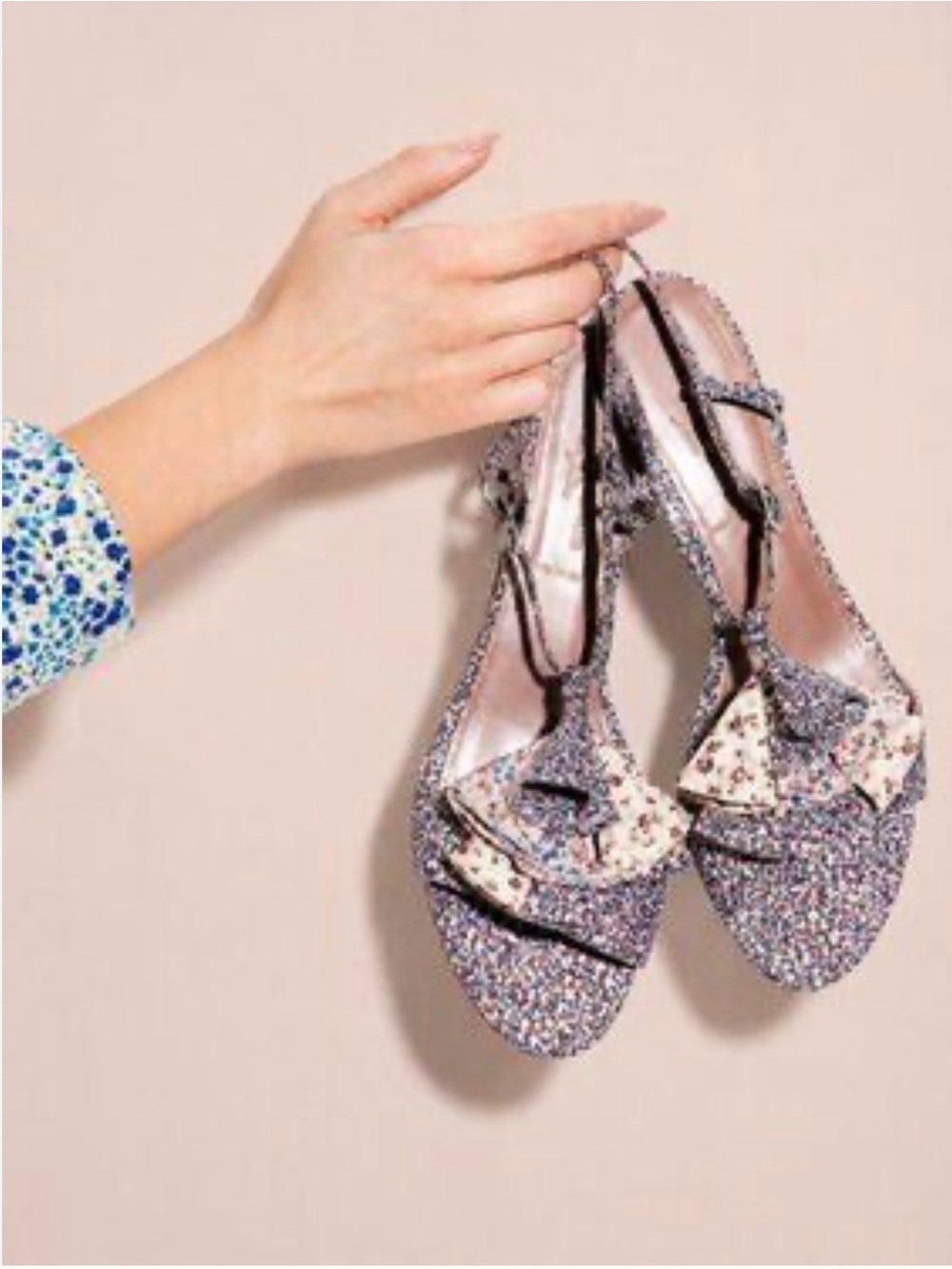 Title: Tabitha Simmons x J.Crew Floral Ruffle Slingback Sandal - Size 9